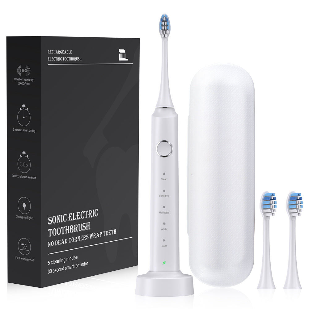 Brosse à Dents Électrique NOVURA™ – Design Élégant & Blanchiment Sonic