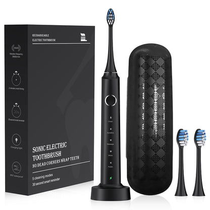 Brosse à Dents Électrique NOVURA™ – Design Élégant & Blanchiment Sonic
